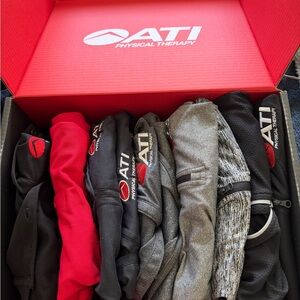ATI Physical Therapy Branded Athletic Jackets - Black, Red, Gray